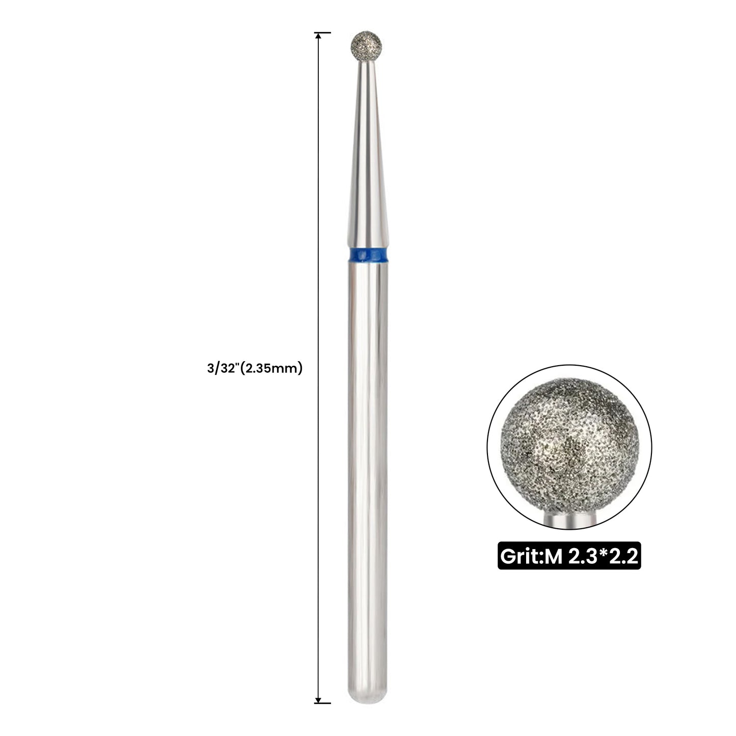 Diamantfräser Kugelform für Maniküre
