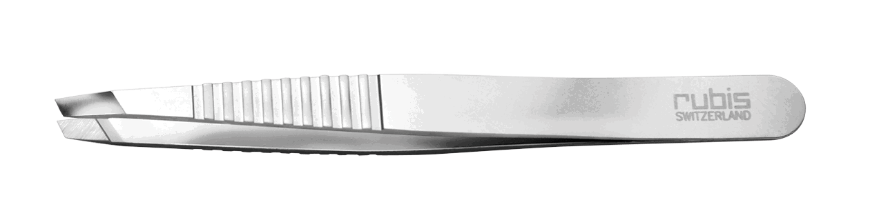 RUBIS Pinzette Pro Grip schräg 10 cm