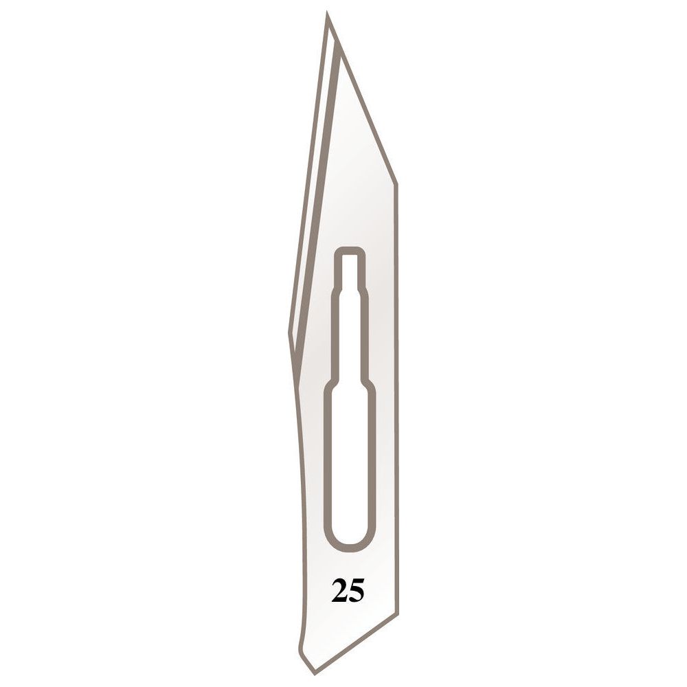 Skalpellhalter Klingen Nr. 25 für Griff Nr. 4