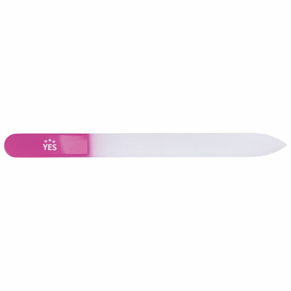 YES Solingen Glas-Nagelfeile Soft-Touch 14 cm