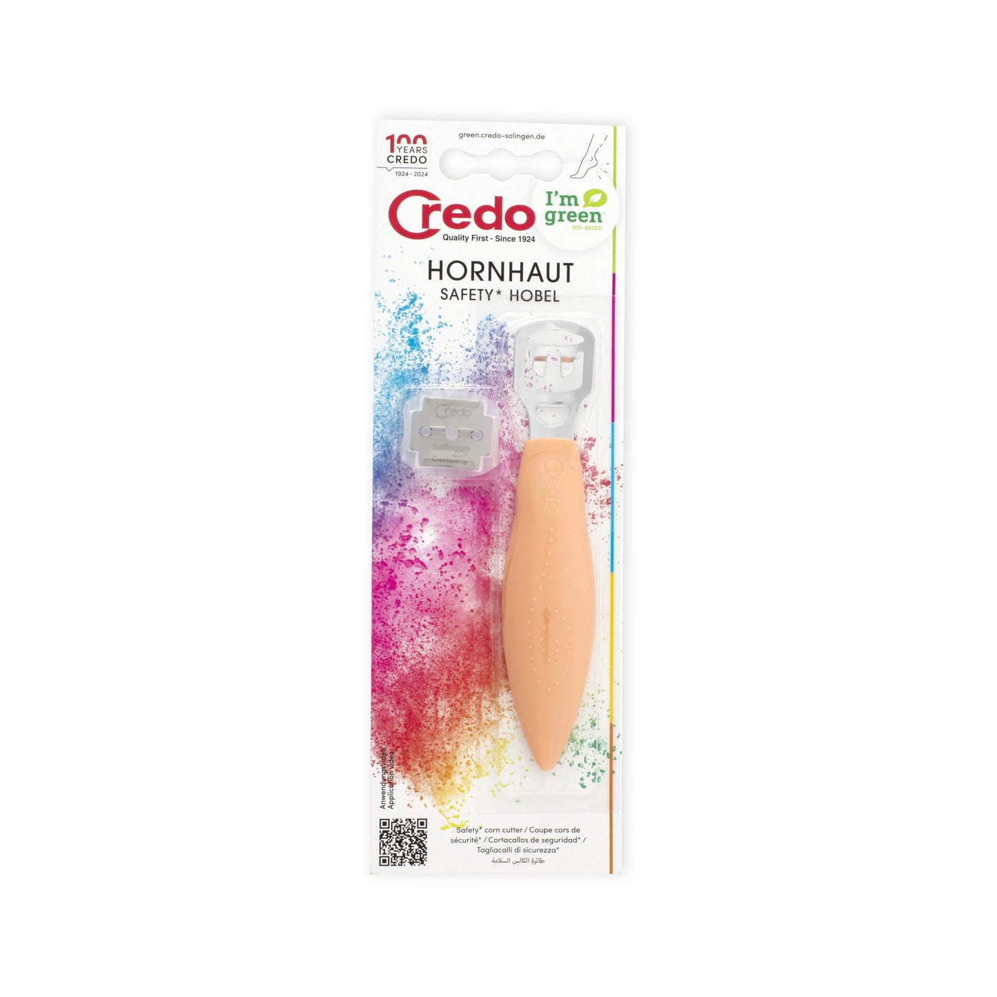 Credo Safety Hornhauthobel - Aprikose
