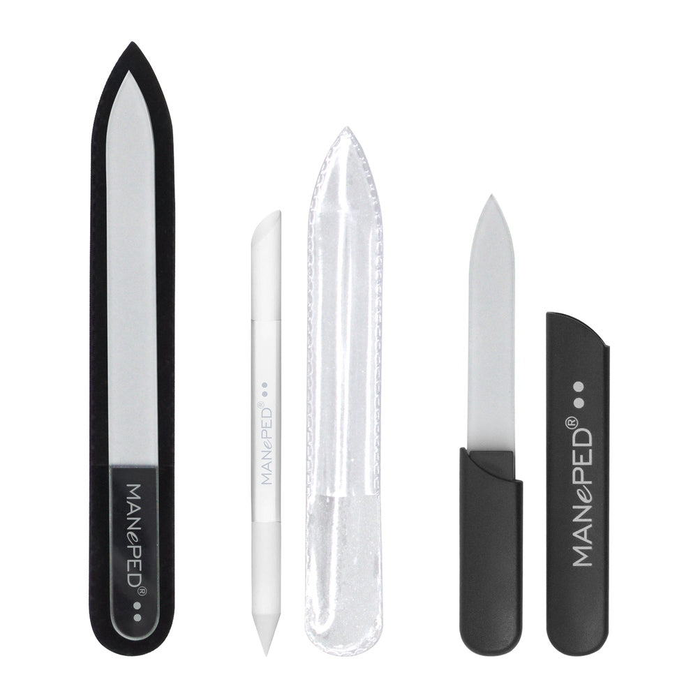 Glasnagelfeilen - 3er-Set/Made in EU