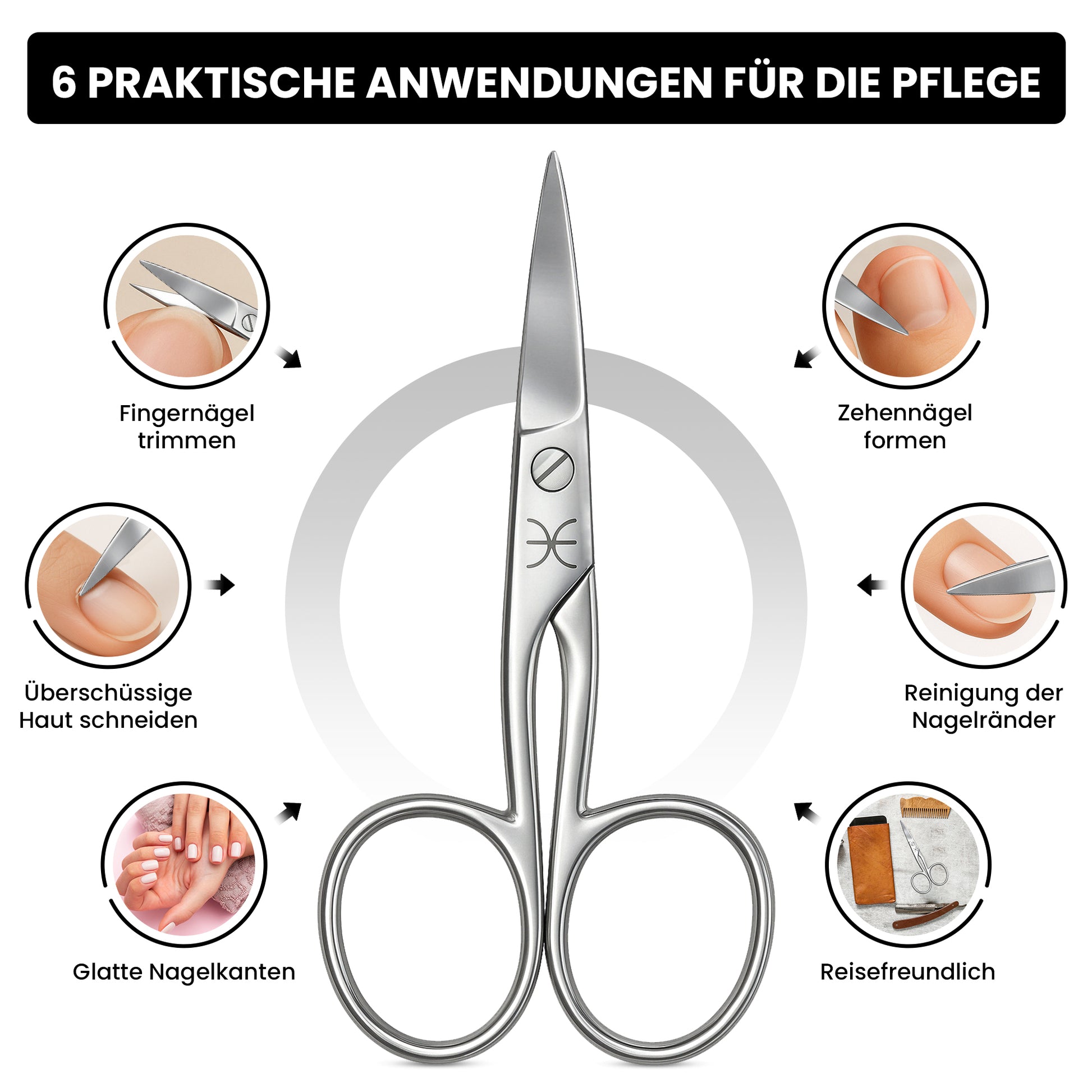 Linkshändler Nagelschere
