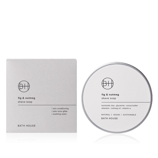 Bath House Fig & Nutmeg Rasierseife 200 g