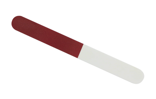Polierfeile - drei Poliergrade - glänzende Nägel - rot