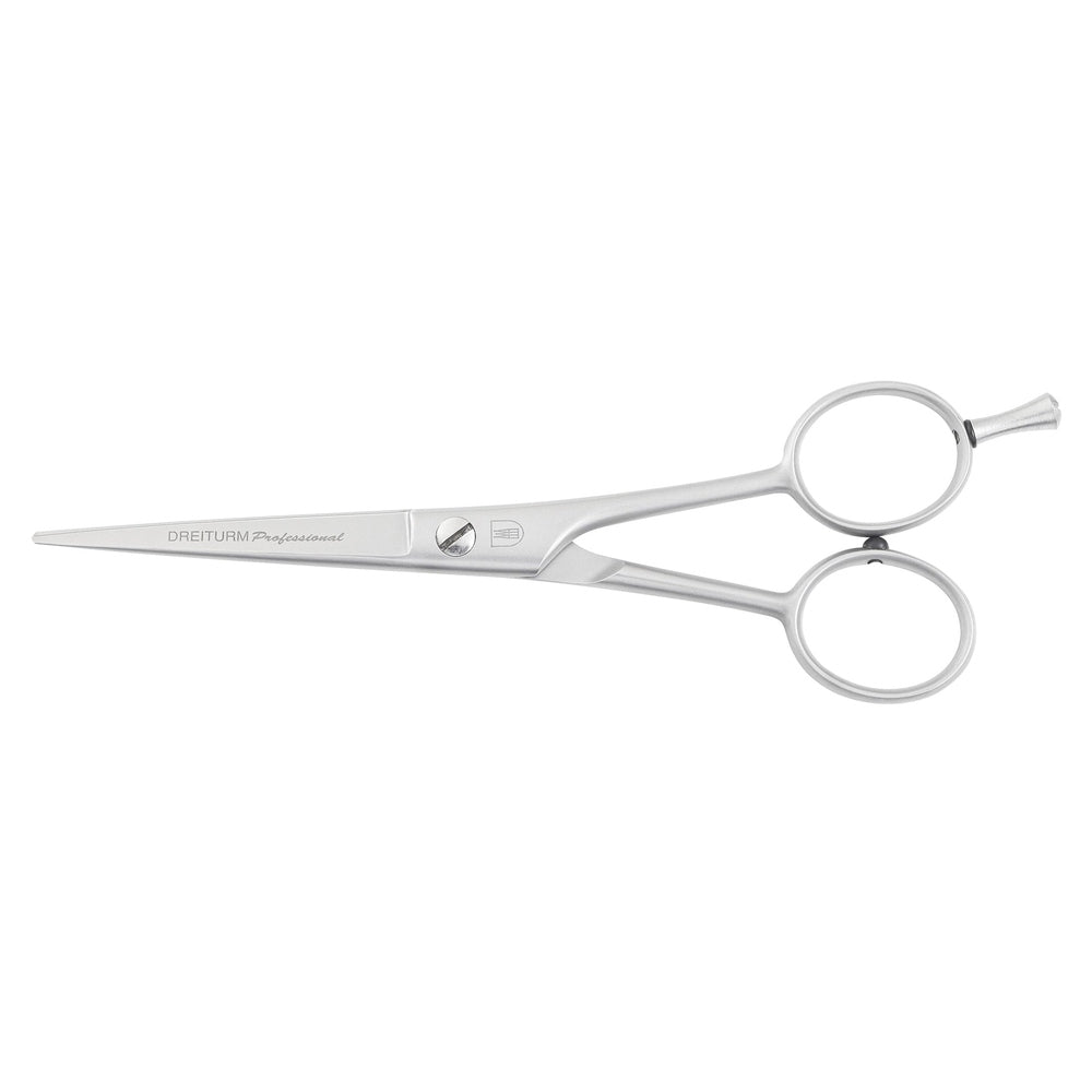 Dreiturm Haarschere Micro inox matt mit Haken 5,5 Zoll