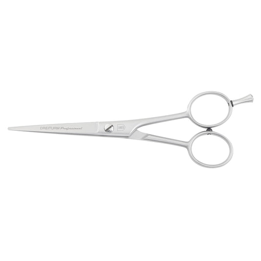 Dreiturm Haarschere Micro inox matt mit Haken 5,5 Zoll