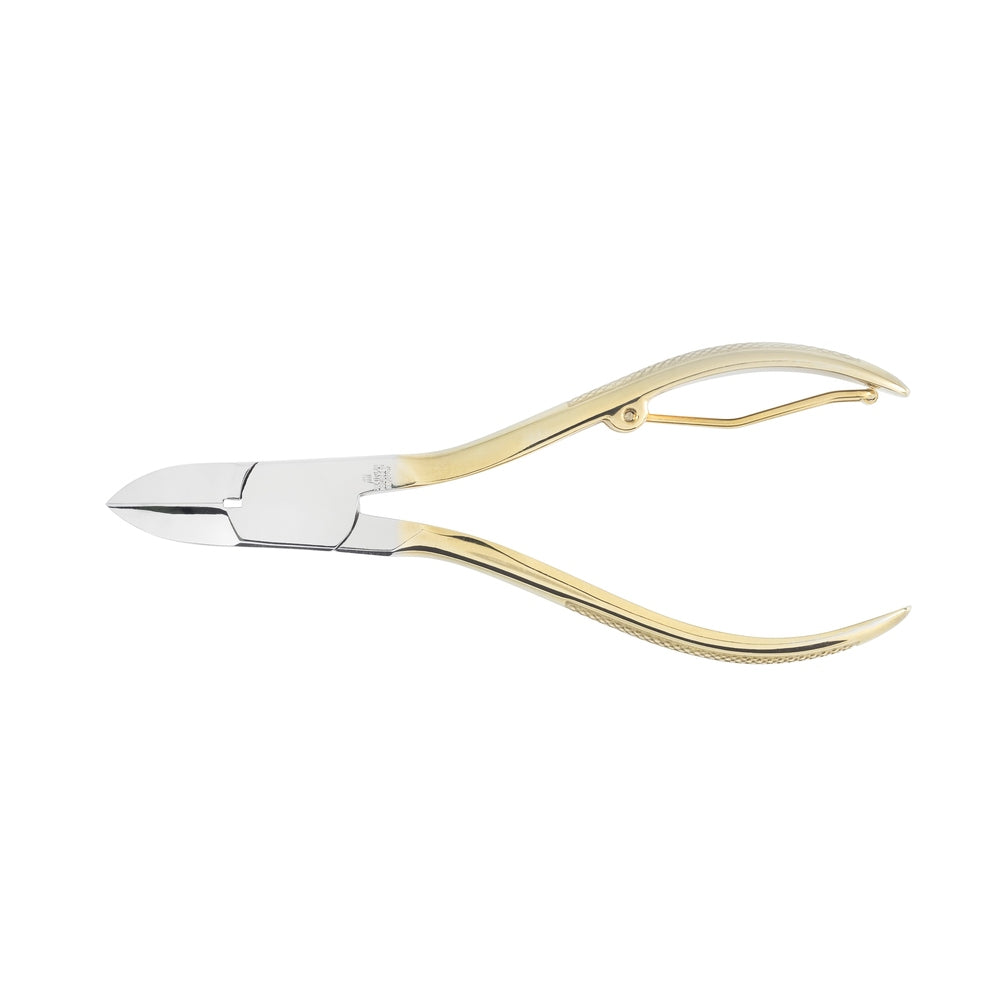 Dreiturm Nagelzange vergoldet 12 cm