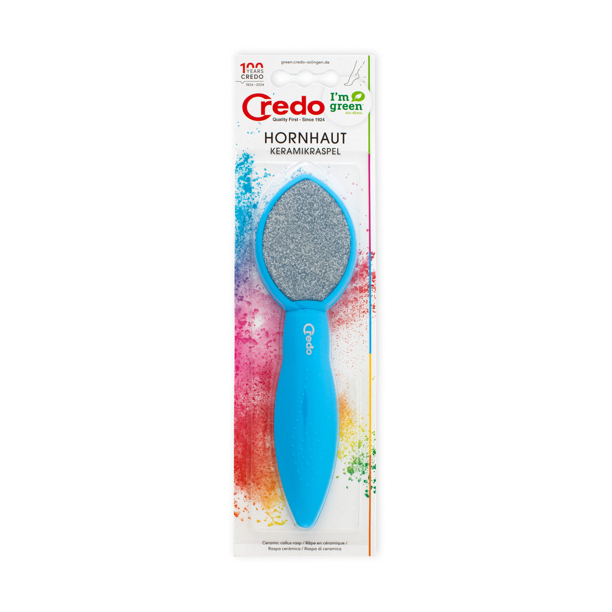Duo Keramikraspel, grob/fein, blaue Farbe