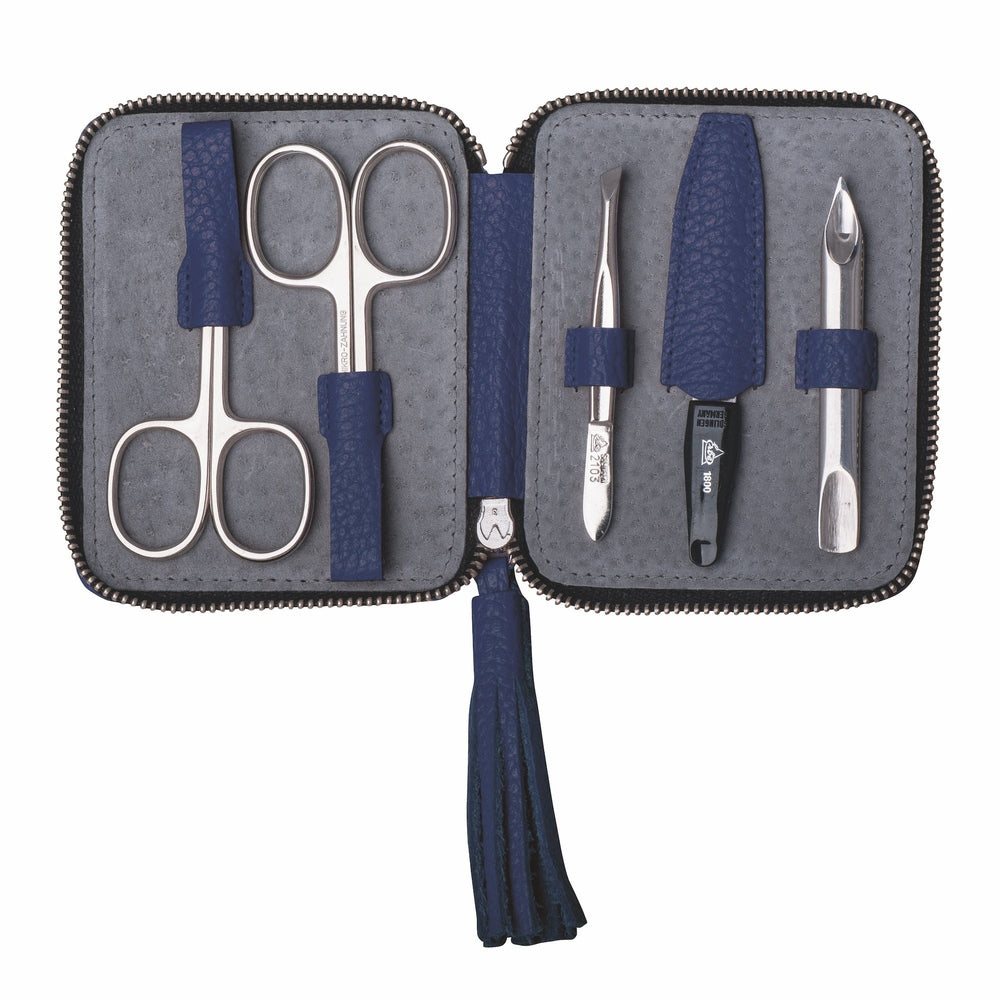 ERBE-MANICURE RV-ETUI DUNKELBLAU 5-TLG SERIE "TIVOLI"