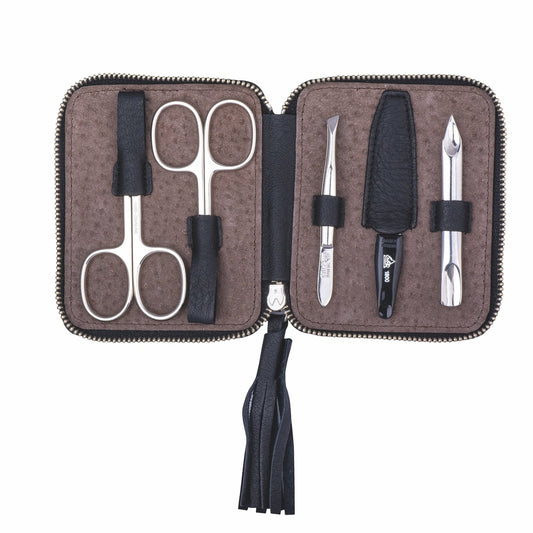 ERBE-MANICURE RV-ETUI DUNKELBLAU 5-TLG SERIE "TIVOLI"