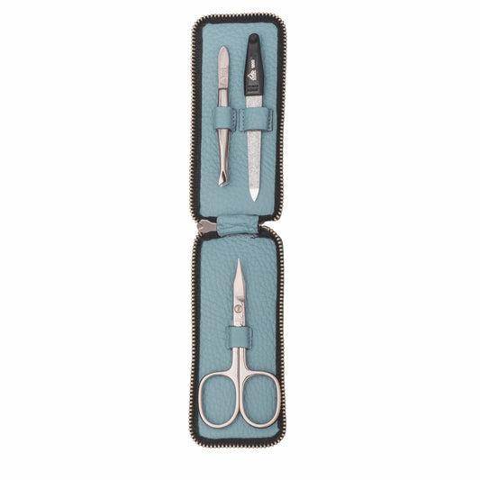 ERBE-MANICURE RV-TASCHENETUI HELLBLAU SERIE "LONGO"