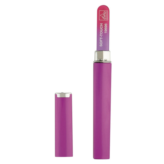 Erbe Glasfeile Soft-Touch Color Rot 14 cm - Box pink – Glas mit feinporiger, abriebfester Schleiffläche