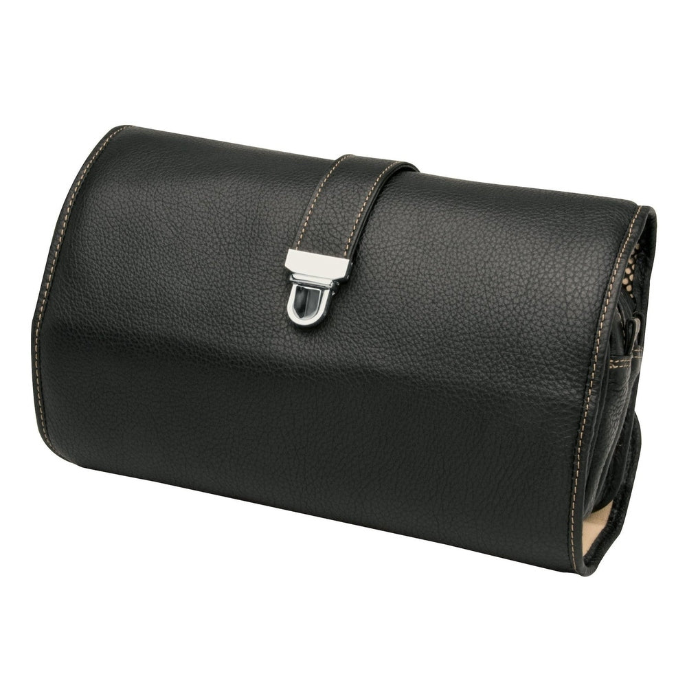 Erbe Hänge-Kulturtasche Leder Schwarz