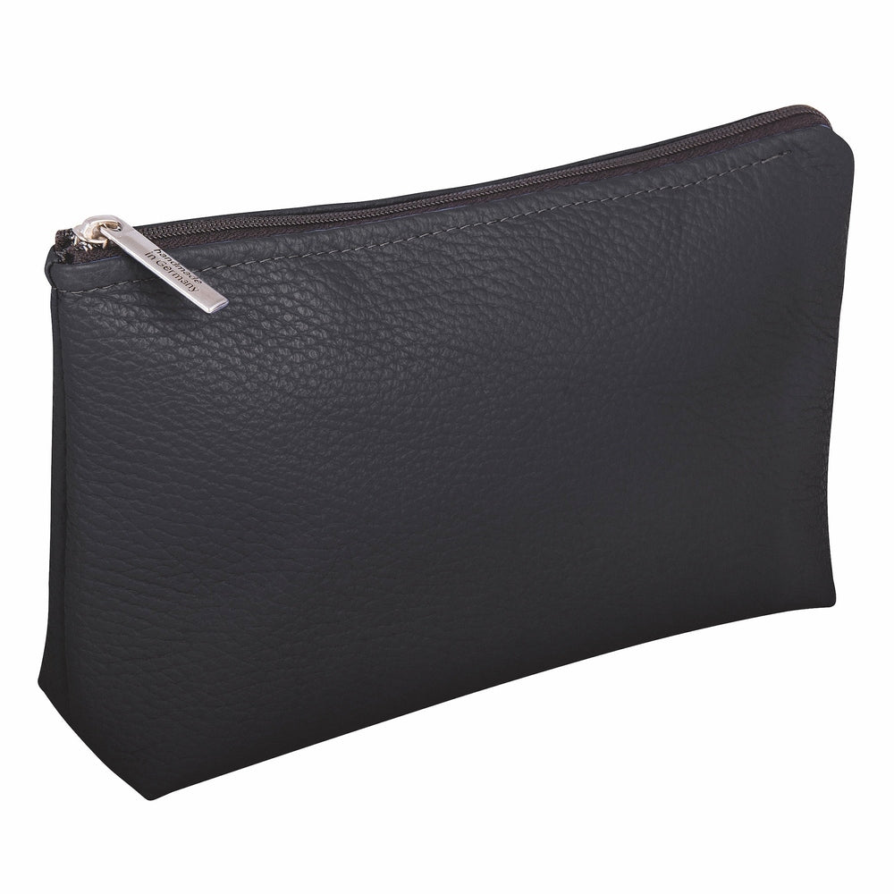 Erbe Lederkosmetiktasche Schwarz