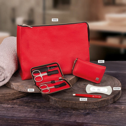 Erbe Lederkulturtasche Rot