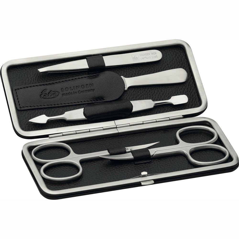 Erbe Maniküre Bügeletui Black Mamba inox 5-teilig