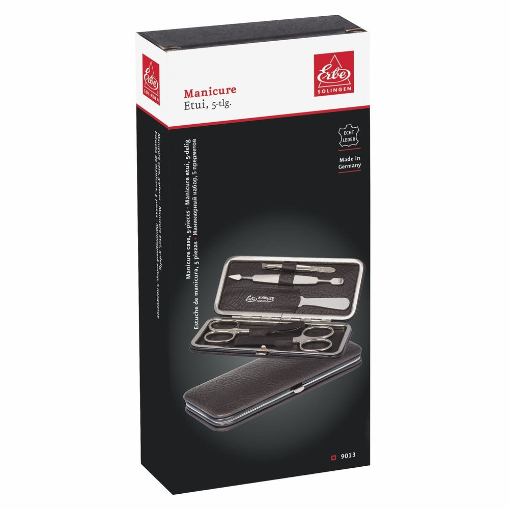 Erbe Manicure Buegeletui Braun 5-teilig