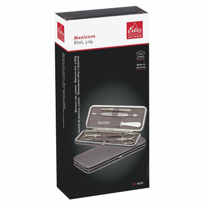 Erbe Manicure Buegeletui Grau 5-teilig