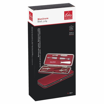 Erbe Manicure Buegeletui Rot 5-teilig