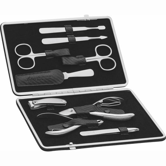 Erbe Maniküre Etui Carbon inox