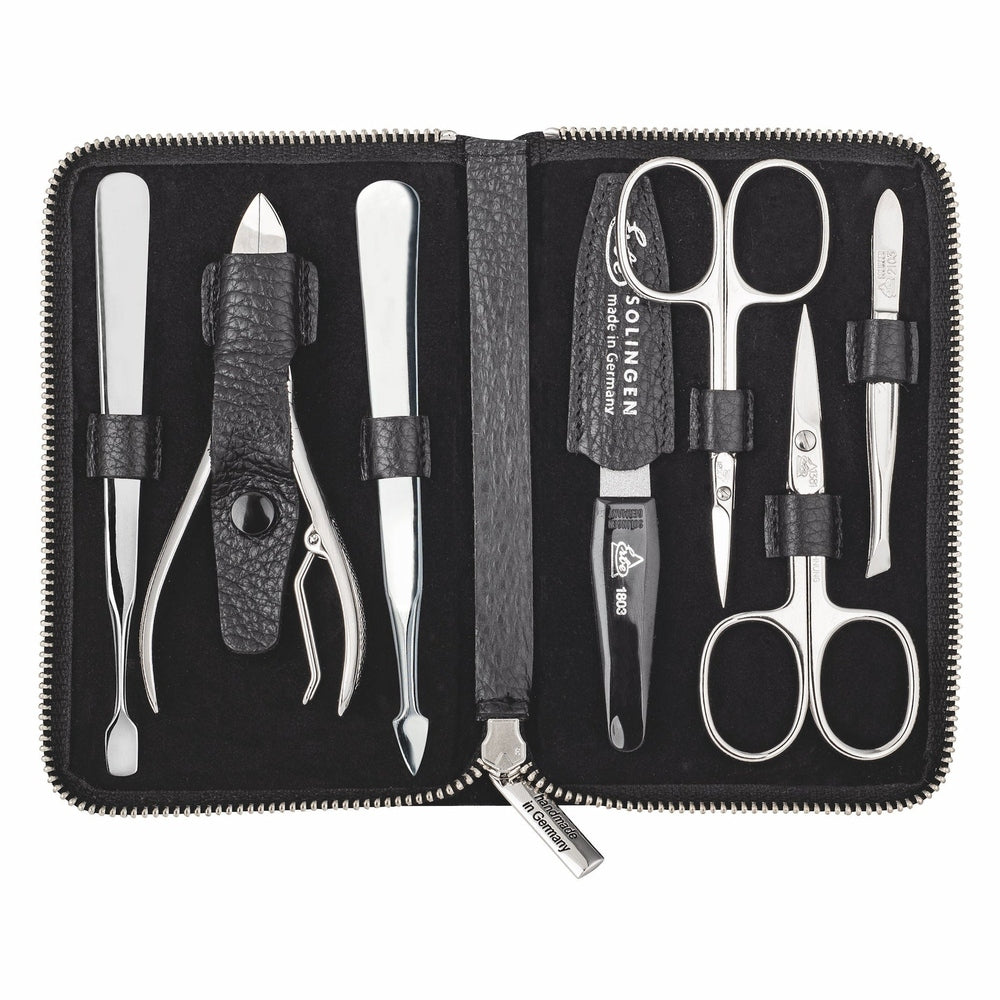 Erbe Manicure Etui Schwarz 7-teilig Travel