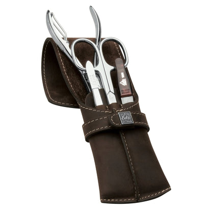 Erbe Maniküre Herren Stecketui Braun Mountain Bear 4-teilig