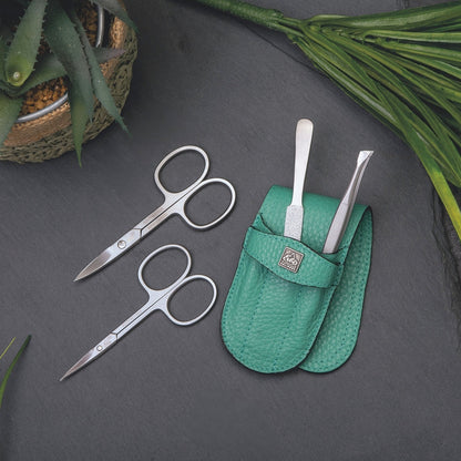Erbe Manicure Stecketui inox Hellgrün Nagel- & Hautschere