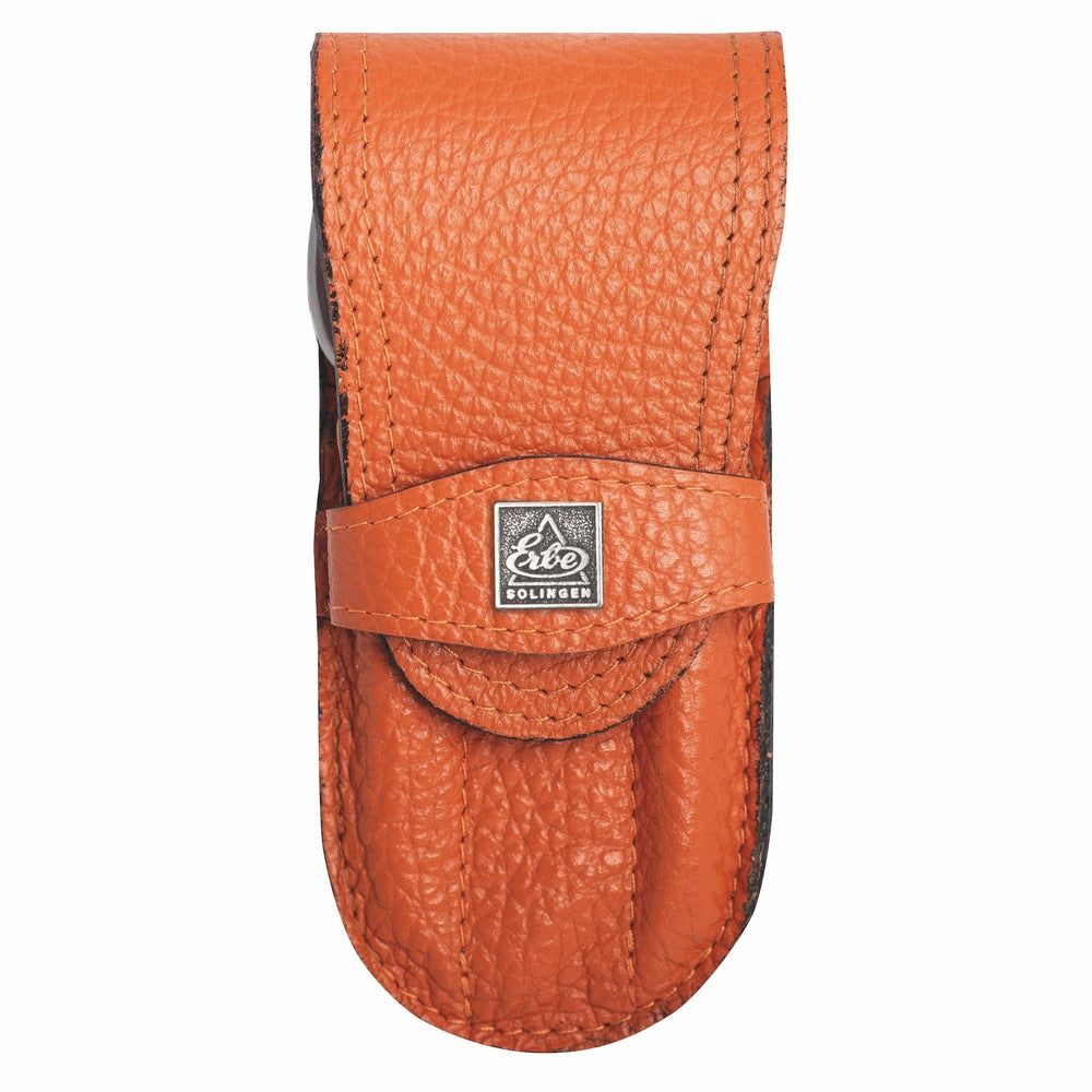 Erbe Manicure Stecketui inox Orange Nagel und Hautschere
