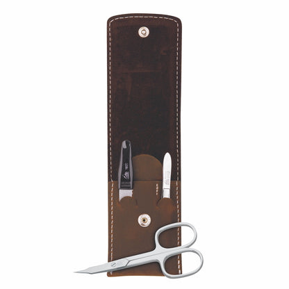 Erbe Manicure Taschenetui Braun Mountain Bear 3-teilig