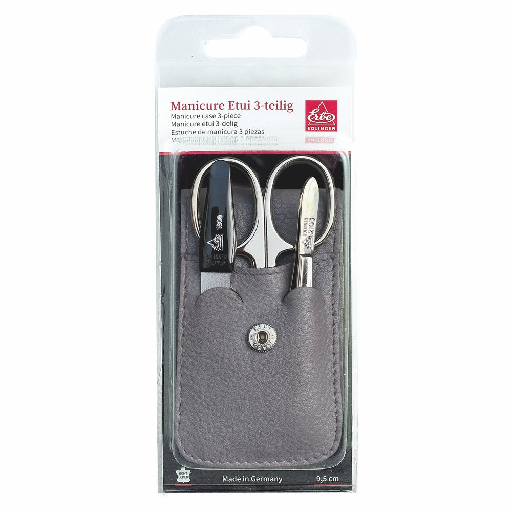 Erbe Manicure Taschenetui Grau Blisterverpackung