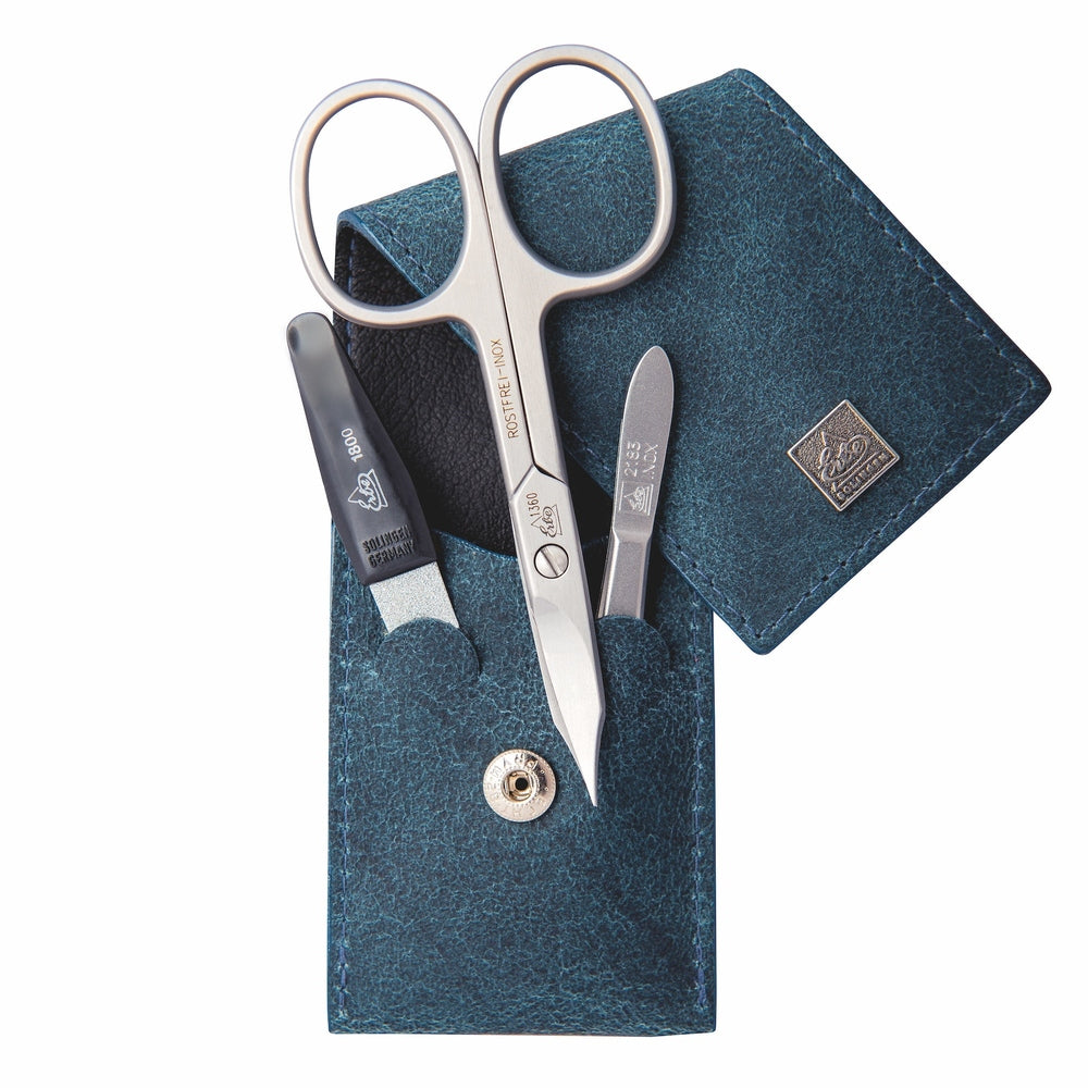Erbe Maniküre Taschenetui inox Ocean Blue