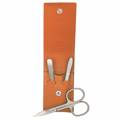 Erbe Maniküre Taschenetui inox Orange Piemont 3-teilig