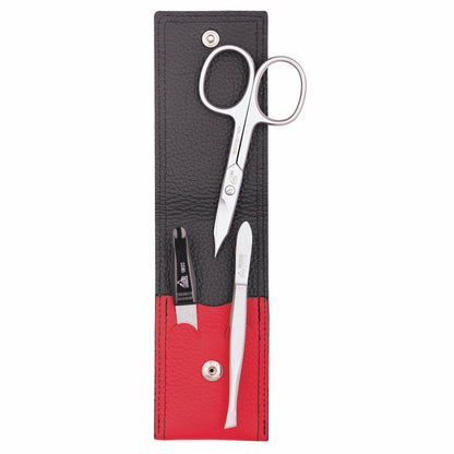 Erbe Manicure Taschenetui inox Rot Schwarz Colorado