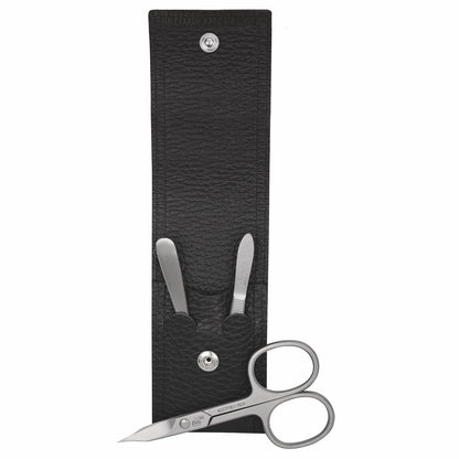 Erbe Maniküre Taschenetui inox Schwarz Piemont