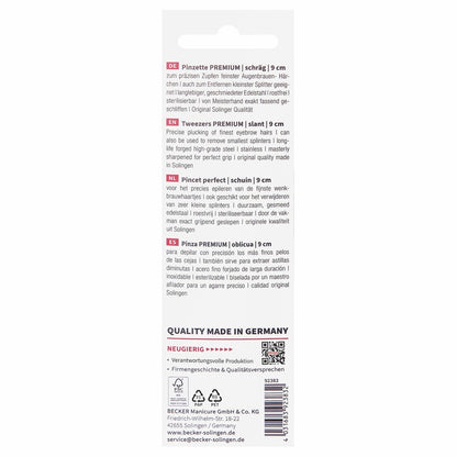 Erbe Premium Pinzette Breit Schraeg