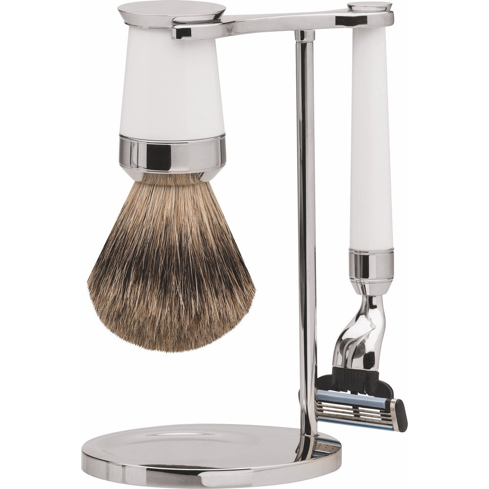 Erbe Rasiergarnitur Gillette MACH3 Paris Weiß Dachshaar