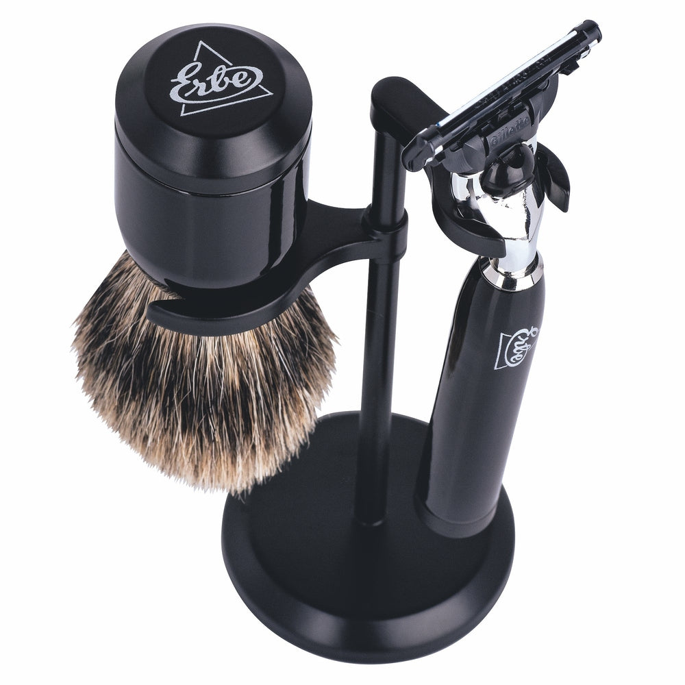 Erbe Rasiergarnitur Gillette MACH3 Schwarz Edelharz