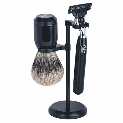 Erbe Rasiergarnitur Gillette MACH3 Schwarz Edelharz