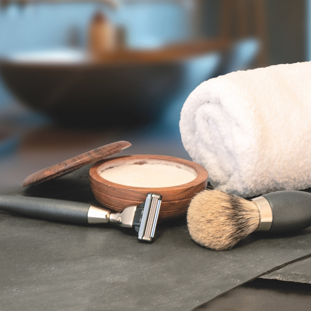 Erbe Rasiergarnitur Gillette MACH3 Stone Edelharz