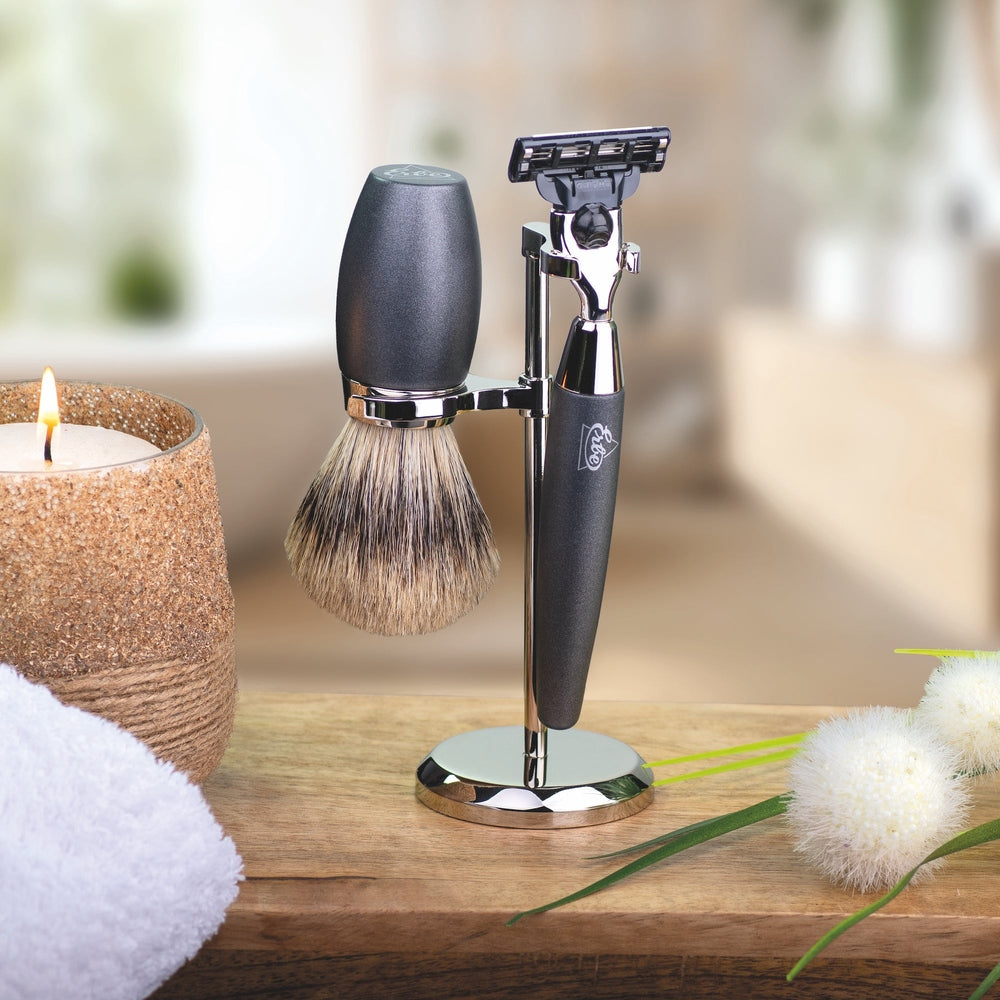 Erbe Rasiergarnitur Gillette MACH3 Stone Edelharz