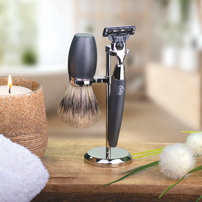 Erbe Rasiergarnitur Gillette MACH3 Stone Edelharz