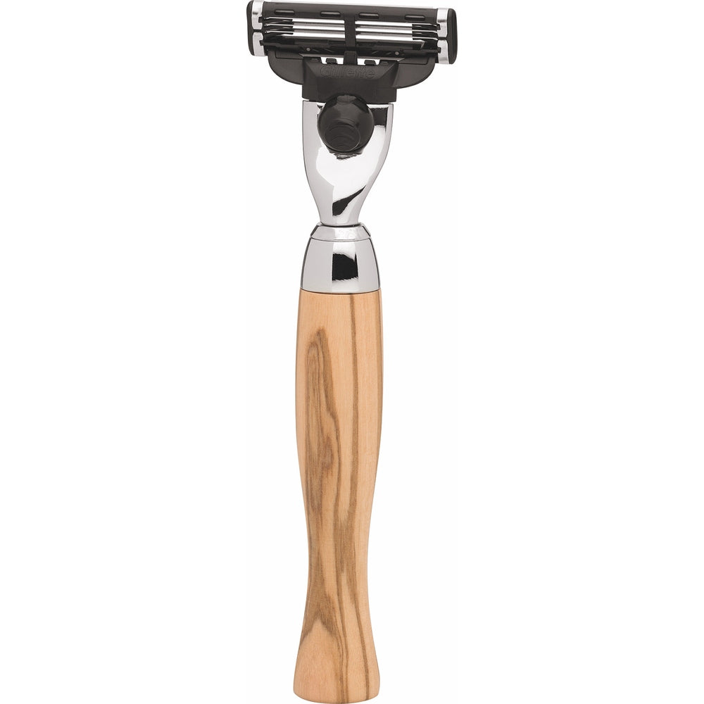 Erbe Vienna Rasierer Gillette Mach3 Olivenholz