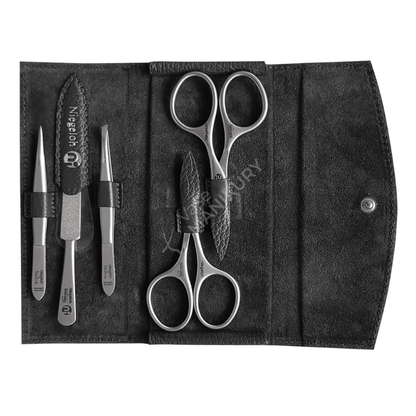 Etui Modell Manhattan L Grau - Made in Solingen
