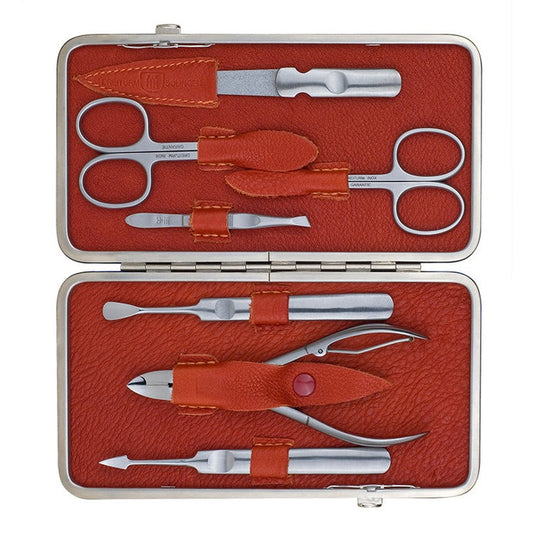 Maniküre-/Pediküreset – Made in Solingen - Modell Terracotta 7-teilig
