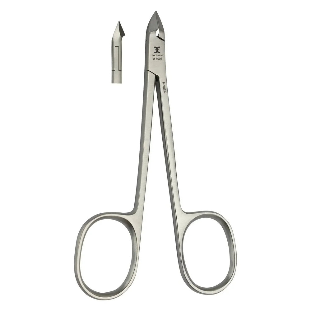Nagelhautzange 10 cm, Schneide 5 mm mit Scherengriff