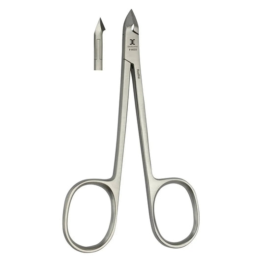 Nagelhautzange 10 cm, Schneide 5 mm mit Scherengriff