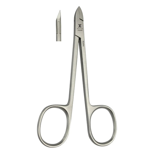 Nagelhautzange 10 cm, Schneide gerade mit Scherengriff