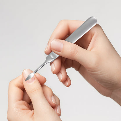 Nagelreiniger aus Edelstahl 12 cm – Präzisions Nagelhautentferner für Maniküre & Pediküre