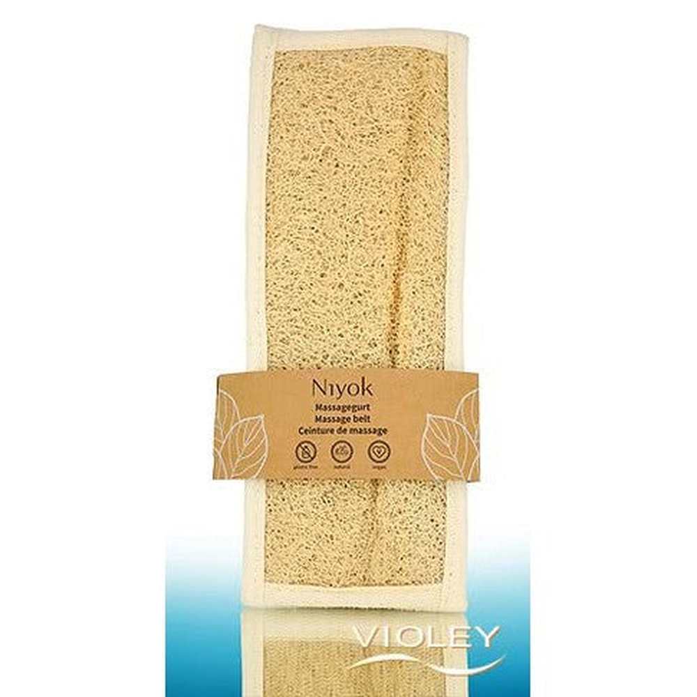 Niyok Massagegurt Medium & Weich, Luffa & Baumwolle